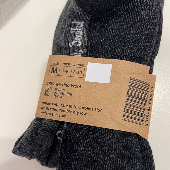 NWT Melanzana Trekking Padded 5” Socks, Size Medium - Picture 3 of 4